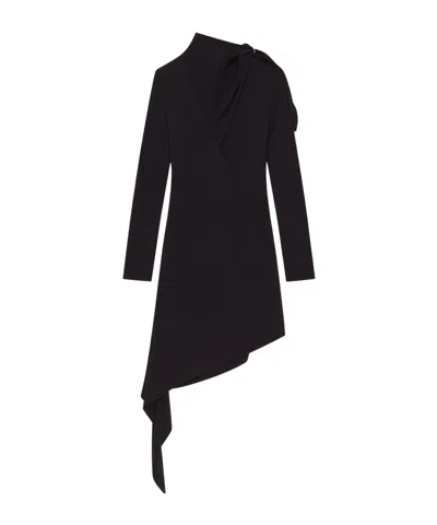 COURRÈGES ASYMMETRICAL WRAP DRESS