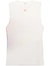 Courrèges Aura Tulle Top In Neutrals