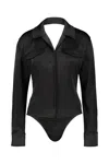 Courrèges Backless Shirt Bodysuit Clothing