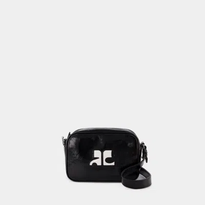 Courrèges Courregès Camera Bag Reedition Naplack In Black