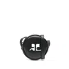 Courrèges Small Reedition Circle Bag In Black