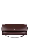 Courrèges Shoulder Bag Cuff Design Adjustable Strap In Burgundy