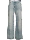 Courrèges Courreges Pre Baggy Denim Jeans In Clear Blue