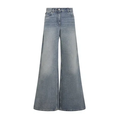 Courrèges Courregès Baggy Pants Hammer Denim In Blue