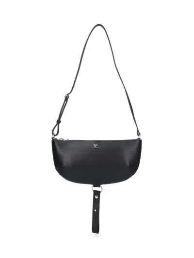 Courrèges Holy Eclipse Shoulder Bag In Black