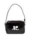 Courrèges Courregès Reedition Naplack Camera Bag In Black