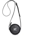 Courrèges Courreges Reedition Leather Circle Bag In Black