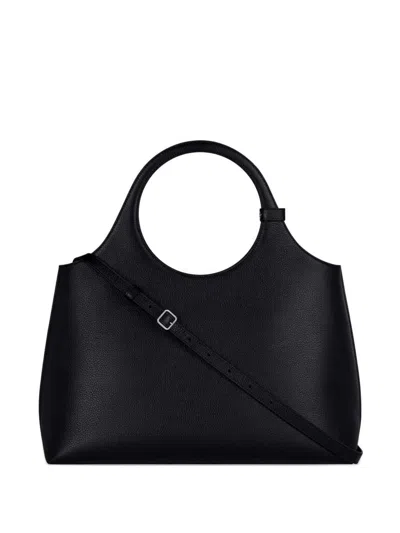 Courrèges Versatile Tote Bag Circular Handle In Black