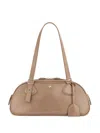Courrèges Structured Shoulder Bag Adjustable Straps In Brown