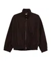Courrèges Brown Buckle Zipped Bomber Jacket In Brown