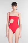 Courrèges Beachwear In Red Polyamide