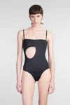 Courrèges Beachwear In Black Polyamide In Black
