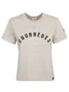 Courrèges Courreges Women T-shirt With Logo In Neutrals