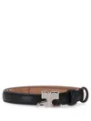 Courrèges Ac 25mm Belt Courreges Leather Black In Black