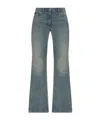 Courrèges Belt Loop Denim Trousers In Blue