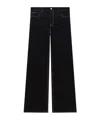 Courrèges Mid-rise Wide Leg Jeans In Black