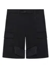 Courrèges Belt-loop Shorts In Black