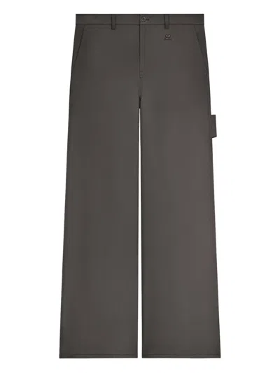 Courrèges Belt-loops Trousers In Brown