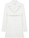 Courrèges Belted Coat In Nude