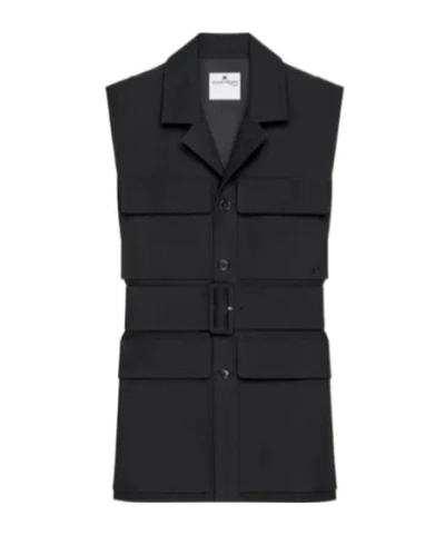 Courrèges Belted Jacket In Black