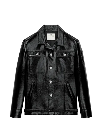 Courrèges Belted Jacket In Black