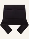 Courrèges Reversed Belt Satin Mini Skirt In ブラック