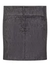 Courrèges Belted Denim Mini Skirt