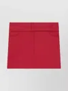 Courrèges Belted Mini Skirt Pockets In Pink