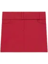 Courrèges Belted Mini Skirt Pockets In Red