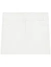 Courrèges Patent Mini Skirt In White