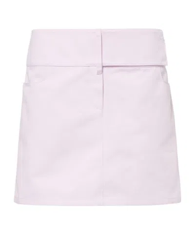 Courrèges Belted Mini Skirt In Pink