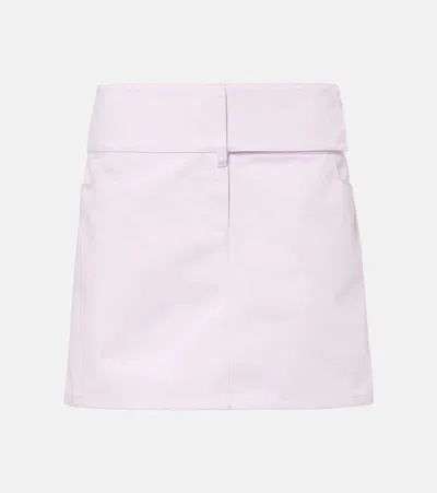 Courrèges Belted Miniskirt In Pink