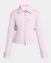 Courrèges Belted Polycotton Zip Jacket