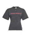 Courrèges Courreges Women Courreges Belted Printed Stone T-shirt In Black