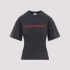 Courrèges Courreges Women Courreges Belted Printed Stone T-shirt In Stonewash Grey Ruby