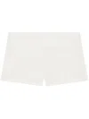 Courrèges Belted Shorts In White