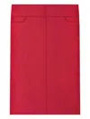 Courrèges Mid Lenght Belted Skirt In Red