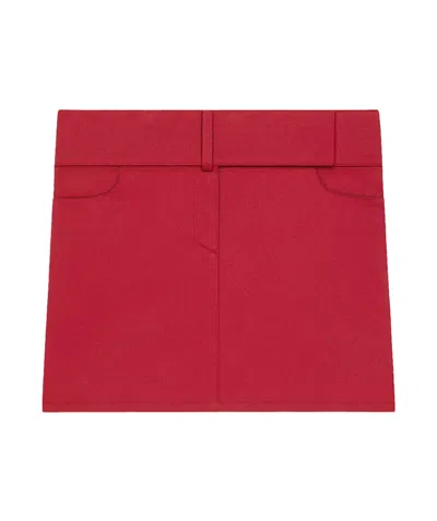 Courrèges Belted Skirt In Red