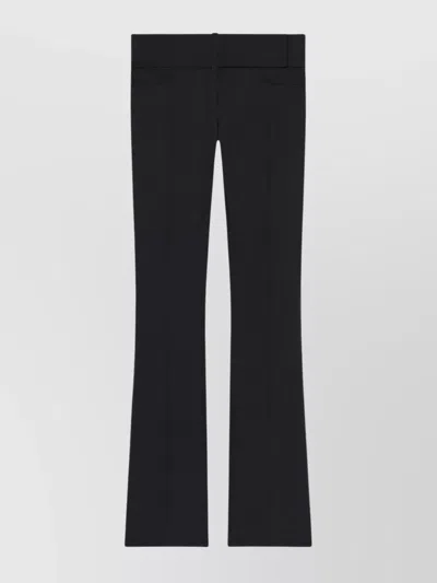 COURRÈGES BELTED WAIST FLARED LEG TROUSERS