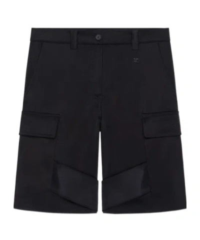COURRÈGES COURRÈGES UTILITY CHAPS SATIN SHORTS