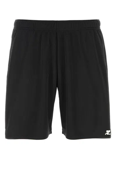 Courrèges Bermuda In Black