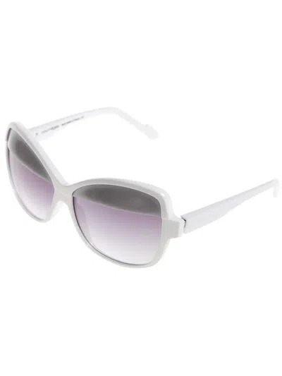 Courrèges Bi-colour Sunglasses In 白色