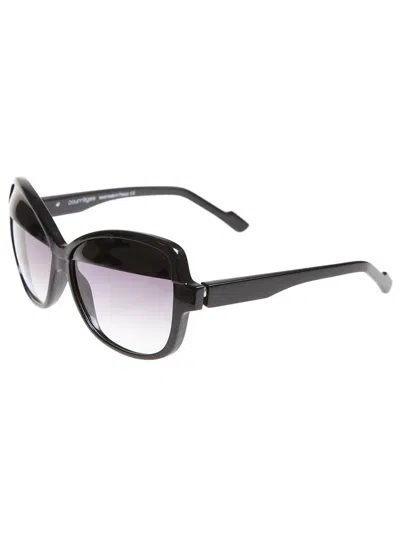Courrèges Bi-colour Sunglasses In Black