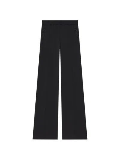 Courrèges Bicolor Side-stripe Track Pants In Black