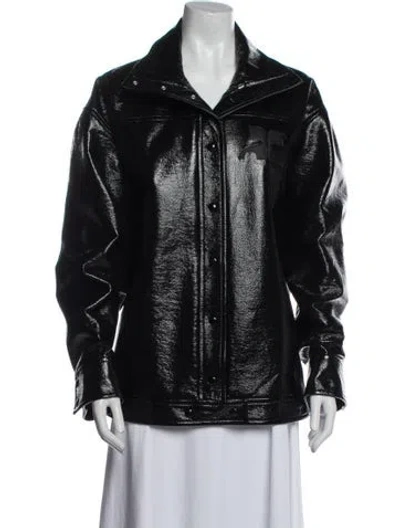 Pre-owned Courrèges Biker Jacket In Black
