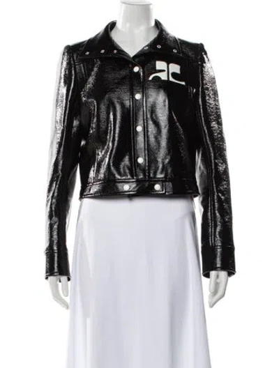 Pre-owned Courrèges Biker Jacket In Black