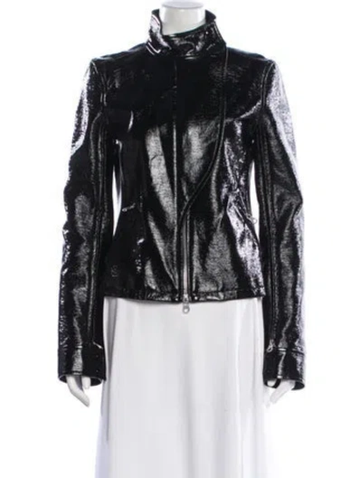 Pre-owned Courrèges Biker Jacket In Black