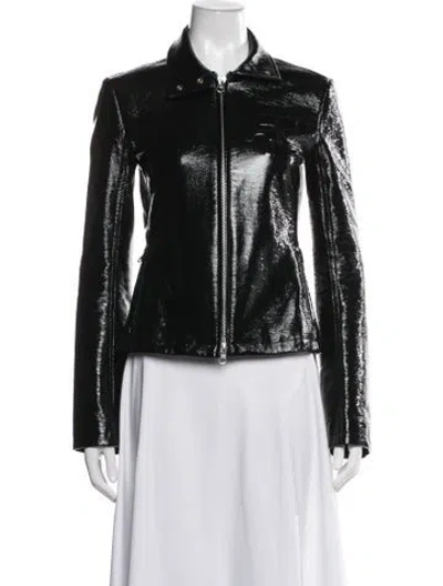Pre-owned Courrèges Biker Jacket In Black