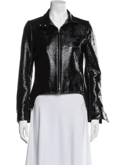 Pre-owned Courrèges Biker Jacket In Blue