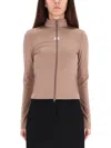 Courrèges "biker" Jacket In Brown